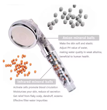 Cabezal de ducha de lluvia, filtro de masaje ajustable de alta presión, boquilla de ducha con ahorro de agua, accesorio de baño Premium, 3 modos