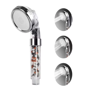 Cabezal de ducha de lluvia, filtro de masaje ajustable de alta presión, boquilla de ducha con ahorro de agua, accesorio de baño Premium, 3 modos