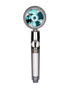 Cabezal de ducha con filtro ajustable con rotación de 360 grados, ventilador Turbo, cabezal de ducha de alta presión, filtros de pulverización para ahorro de agua
