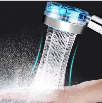 Cabezal de ducha con filtro ajustable con rotación de 360 grados, ventilador Turbo, cabezal de ducha de alta presión, filtros de pulverización para ahorro de agua